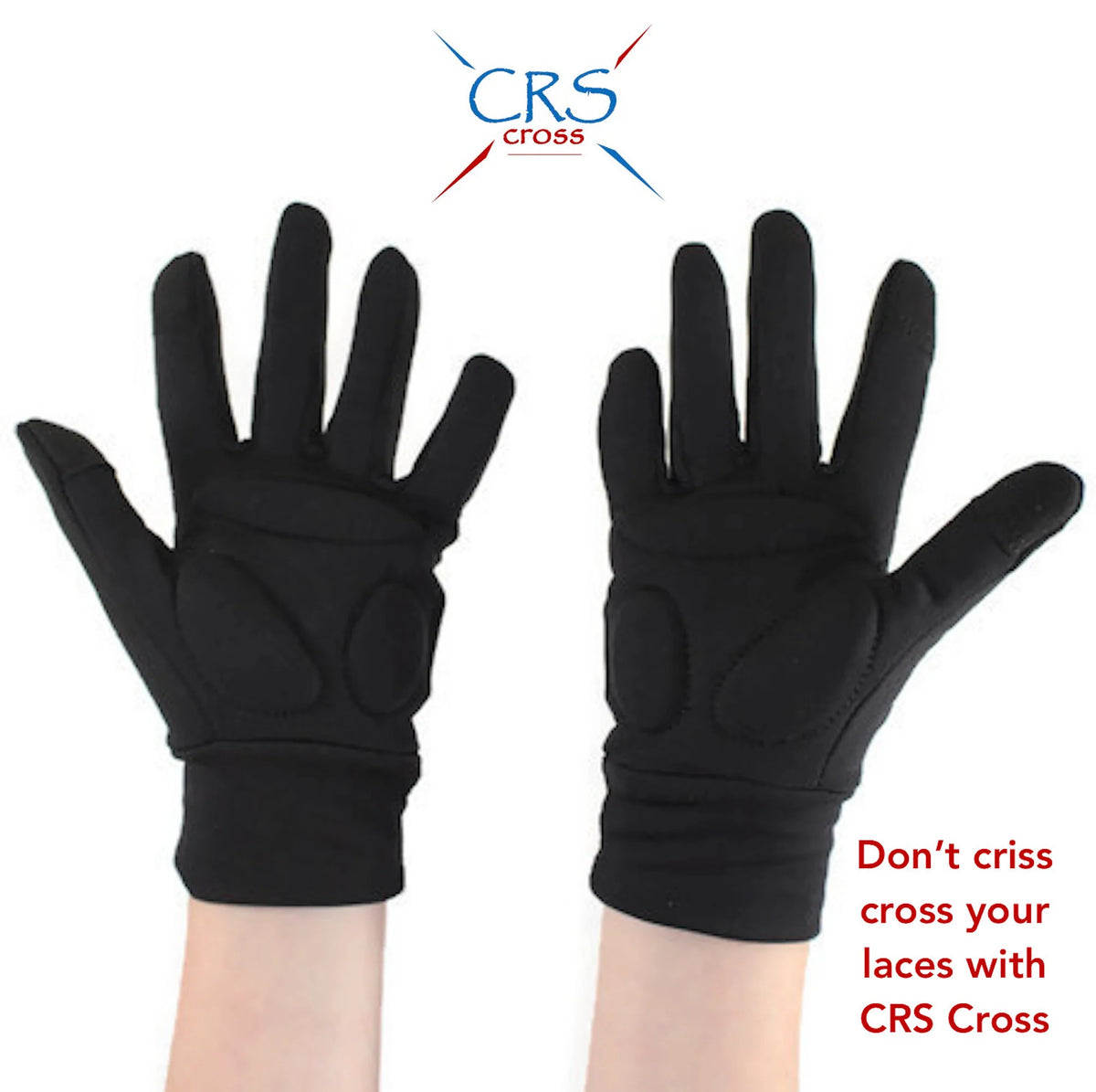 CRS Cross Figure Skating Padded Gloves Black and Tan SkatePLUS Pty