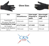 CRS Cross Figure Skating Padded Gloves - Black and Tan