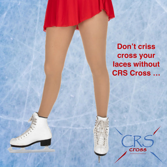 CRS Cross Leg Warmers and Headband Set for Figure Skating. Zipper