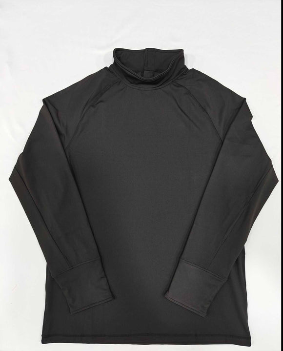 Hockey neck guard cut-resistance long sleeve compression top