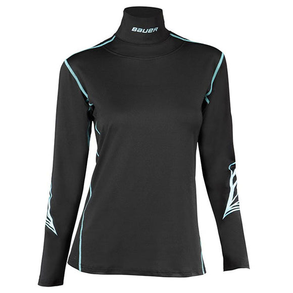 BAUER WOMENS LS NECK TOP INTEGRATED